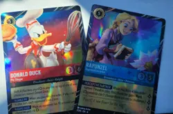 Disney Lorcana Magical Places EPCOT 2026 Rapunzel & Donald Duck Promo Cards - Image 1