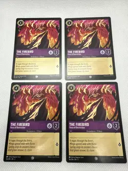 4x Disney Lorcana Inklands - The Firebird - Force of Destruction - 56/204 - x4 - Image 1