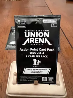 Union Arena TCG Action Point Card Pack 2025 Vol.4 English Set of 12 - Image 1