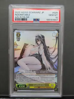 PSA 10| 2025 Weiss Schwarz Azure Lane INDOMITABLE AZL/S119-025S SR Japanese #61R - Image 3