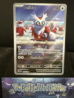 Pokemon Card Delibird 152/132 Illustration Rare Mega Evolution Base Set NM - Image 1