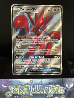 Pokemon Card Scizor GX 158/168 Celestial Storm Holo Ultra Rare Full Art NM - Image 1