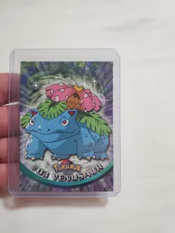 Venusaur #3 LP Topps BLUE LOGO - NON-HOLO - Pokemon Card - TV Animation Series 1 - Image 1