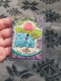 Topps Series 1 Ivysaur 02 LP/NM -Pokemon Card- Black Logo - Image 1