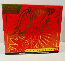 Pokemon Scarlet And Violet EMPTY Elite Trainer Box, Dice, Coins, Divider Cards - Image 1
