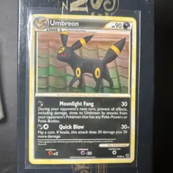 Pokemon TCG Umbreon 10/90 HGSS Undaunted Non Holo Card LP 2010 - Image 2