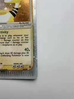 Pokemon Card Ampharos ex Holo - 89/97 EX Dragon English 2003 MP - Image 4