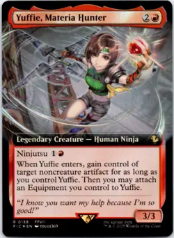 Yuffie, Materia Hunter (Extended Art) (Foil) Commander: FINAL FANTASY, 158 NM - Image 1