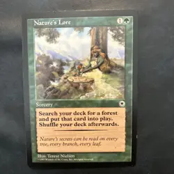 1997 Magic The Gathering - Nature's Lore - NM - Portal - Image 1