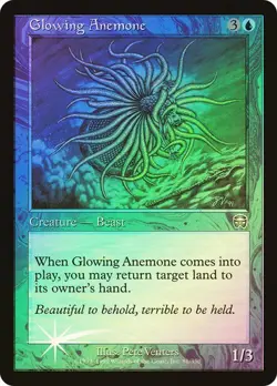 Mercadian Masques MTG FOIL Glowing Anemone Magic - Image 1