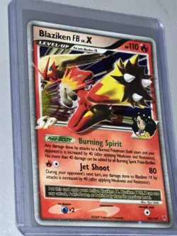 Pokemon TCG Blaziken FB LV.X Ultra Rare Holo Card 142/147 Supreme Victors - Image 2