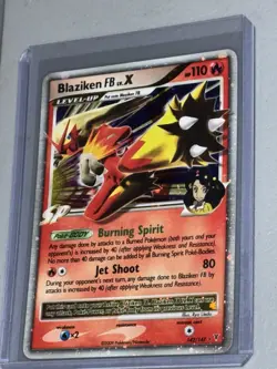 Pokemon TCG Blaziken FB LV.X Ultra Rare Holo Card 142/147 Supreme Victors - Image 3