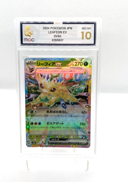Pokemon Leafeon ex 003/187 Terastal Festival EX MGC 10 GEM MINT - Image 1