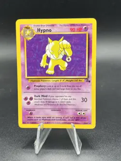 Pokemon TCG Hypno Fossil 23/62 Unlimited Regular Non-Holo Rare WOTC NM UZ1 - Image 1