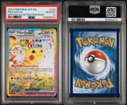 Pokemon Surging Sparks Pikachu EX Special Illustration Rare #238 PSA 10 - Image 3