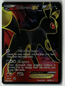 Umbreon EX ⭐ 119/124 Holo Rare Ultra Fates Collide 2016 Pokemon NM - Image 1