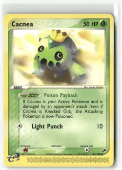 Pokemon Cacnea Common Sandstorm 57/100 NM - Image 1