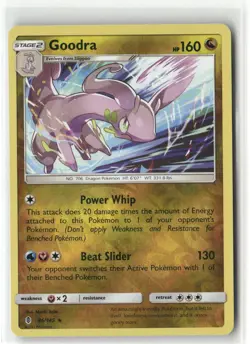 Pokemon Goodra Holo Rare SM - Guardians Rising 96/145 NM - Image 1