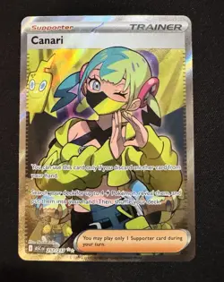 Pokemon TCG Canari Trainer Supporter Card 257/217 Ascended Heroes Full Art NM - Image 1