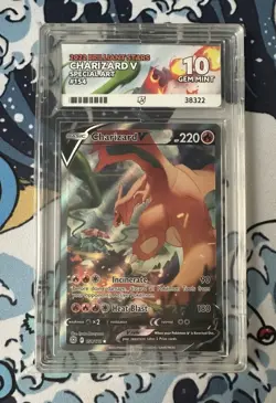 Charizard V 154/172 - Pokemon TCG - SWSH Brilliant Stars Alternate Art - ACE 10 - Image 2