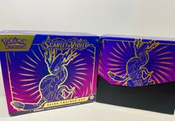 Pokemon Scarlet And Violet EMPTY Elite Trainer Box, Guide, Dice, Coins, Dividers - Image 4