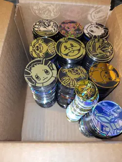 500+ Official Pokemon Coin Lot - Various Sets and Styles - Image 1