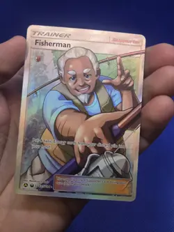 Pokemon Hidden Fates Shiny Vault Fisherman SV83/SV94 Shiny Holo Rare NM - Image 2