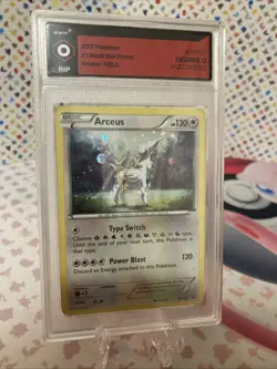 Pokemon Arceus XY197 XY Holo Degree 0 “RIP” - Image 1