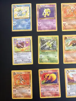 Pokemon 15 Card Lot Rare Jungle, Fossil + Mew Eevee Scyther Kabuto Jolteon - Image 4