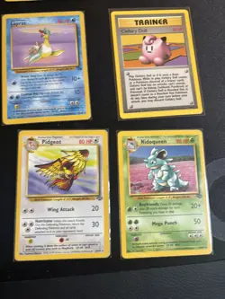 Pokemon 9 Card Lot Rare Jungle, Fossil + Holo Jolteon, Articuno, Snorlax Rare - Image 5