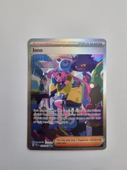 Pokemon Paldean Fates Iono Trainer Card 237/091 Raw Single Card Sir - Image 1