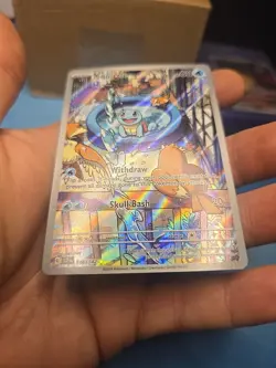 Pokemon TCG Squirtle Stellar Crown Illustration Card 148/142 Near Mint - Image 3