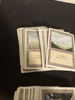 MTG REVISED Edition 100 BASIC LAND LOT - Magic the Gathering Nm++ Unplayed - Image 3