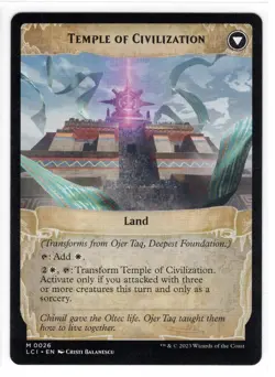MTG Ojer Taq, Deepest Foundation - The Lost Caverns of Ixalan (LCI) Regular NM - Image 2
