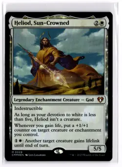 Heliod, Sun-Crowned Foil Commander Masters 29 LP x1 MTG Magic: the Gathering - Image 1