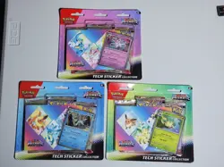 Pokemon TCG Prismatic Evolutions Tech Sticker Sylveon Leafeon Glaceon New Sealed - Image 1