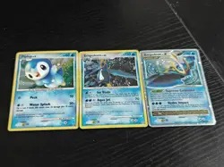 Pokemon Empoleon Lv. X, Piplup DP03 Promo, Diamond & Pearl Holo HP/DMG Lot - Image 2