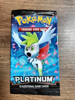 Pokemon TCG | Platinum | Base Set | EMPTY Booster Pack | 2009 | Shaymin Artwork - Image 1