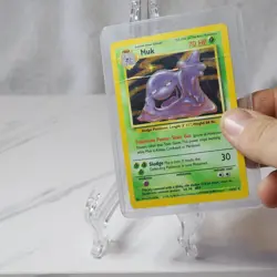 Pokemon TCG Muk Fossil 13 Holo Unlimited Holo Rare MP - Image 3