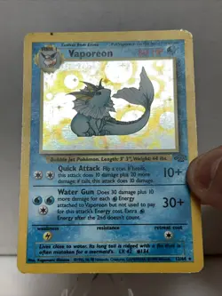 Vaporeon 12/64 Holo - Pokemon TCG Jungle Set - Unlimited Holo Rare MP - Image 4