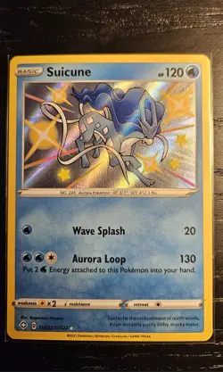 Suicune SV022/SV122 Pokemon TCG Shining Fates Shiny Vault Holo Rare Near Mint - Image 1