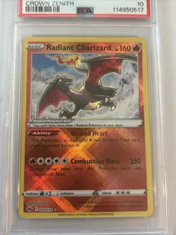 PSA 10 RADIANT CHARIZARD #020 POKEMON SWSH CROWN ZENITH GEM MINT - Image 2