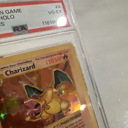 1999 POKEMON BASE SET SHADOWLESS #4 CHARIZARD-HOLO PSA 4 Very Good -EXCELLENT - Image 3