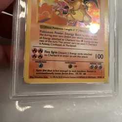 1999 POKEMON BASE SET SHADOWLESS #4 CHARIZARD-HOLO PSA 4 Very Good -EXCELLENT - Image 5