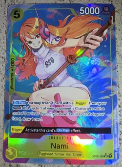 One Piece TCG Nami Alt Art SR OP-08 Two Legends English - Image 1