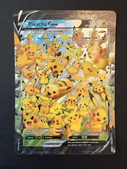 Pokemon TCG Pikachu V-Union Holo Oversized Promo Card SWSH140 300HP Lightning - Image 1