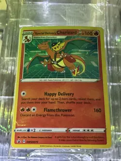 Special Delivery Charizard Black Star Promo Card SWSH075 Sealed - Image 1