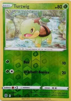 TURTWIG 006/172 REVERSE HOLO BRILLIANT STARS POKEMON CARD NM-Mint - Image 1
