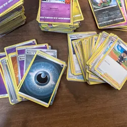 Huge Lot Pokemon Cards Used 430+ Random With Case - Image 2