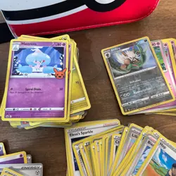 Huge Lot Pokemon Cards Used 430+ Random With Case - Image 3